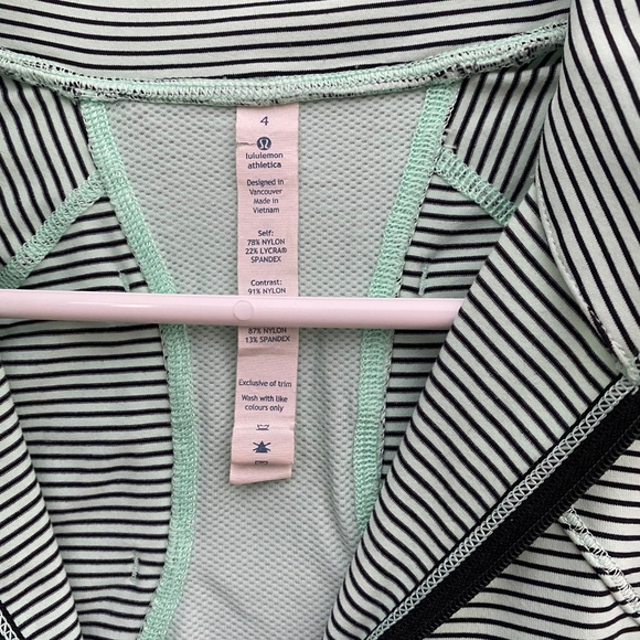 Lululemon mint/black 1/4 zip sweater - Picture 3 of 3